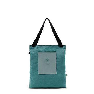 Kipling Annas Tote Bags Blue Teal Mix | CA 1438HA